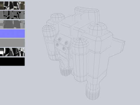 Scifi Jetpack 3D Model