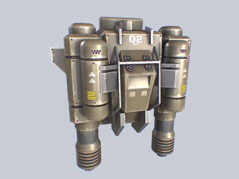 Scifi Jetpack 3D Model