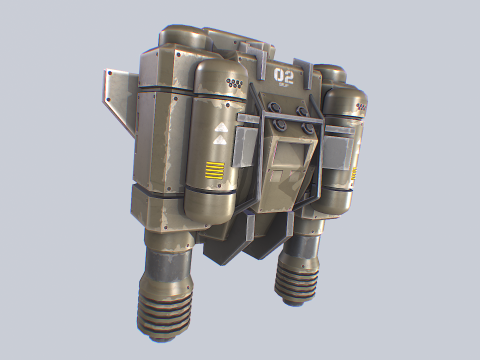 Scifi Jetpack 3D Model