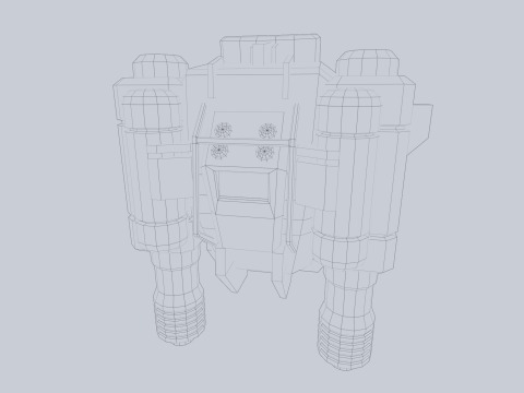 Scifi Jetpack 3D Model