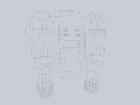 Scifi Jetpack 3D Model
