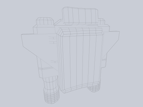 Scifi Jetpack 3D Model