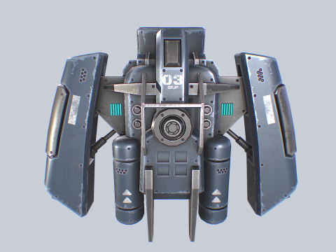 Scifi Jetpack Modelo 3D