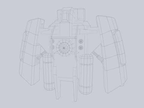 Scifi Jetpack 3D 模型