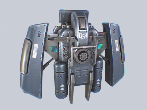 Scifi Jetpack 3D 模型