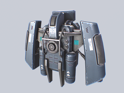 Scifi Jetpack 3D 模型