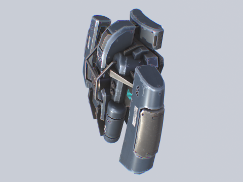 Scifi Jetpack 3D 模型
