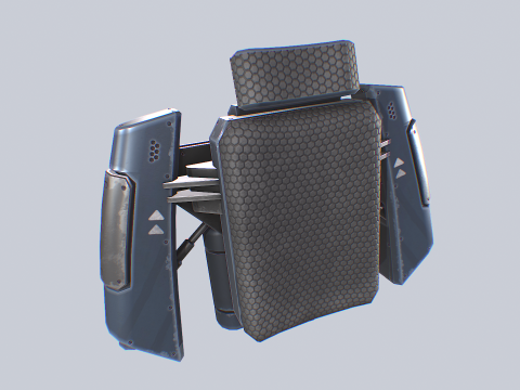 Scifi Jetpack 3D 模型