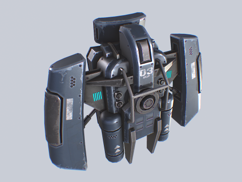Scifi Jetpack 3D 模型