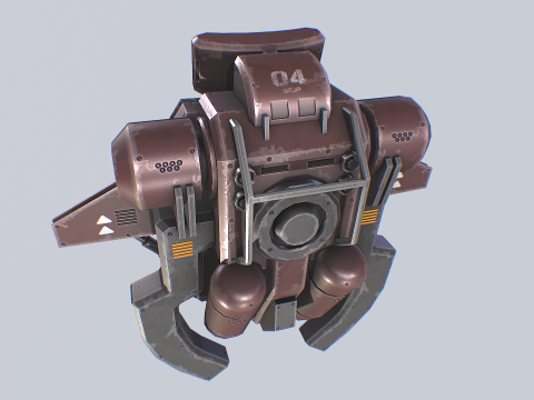 Scifi Jetpack 3D Model