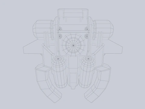 स्किफ़ि जेटपैक 3D मॉडल