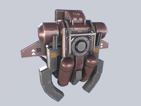 Scifi Jetpack 3D Model
