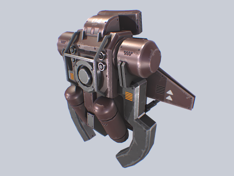 Scifi Jetpack 3D Model