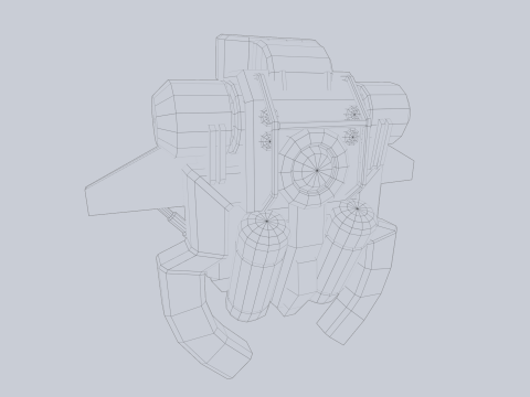 Scifi Jetpack 3D Model