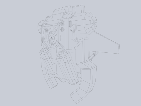 Scifi Jetpack 3D Model