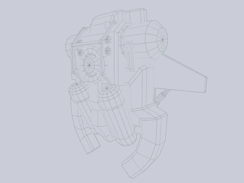 स्किफ़ि जेटपैक 3D मॉडल