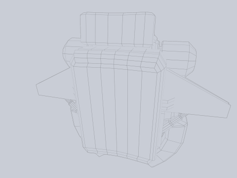 Scifi Jetpack 3D Model