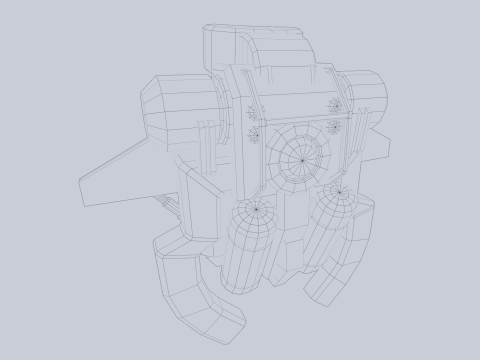 Scifi Jetpack 3D Model