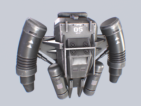 Scifi Jetpack Modelo 3D