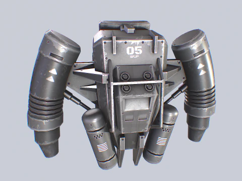 Scifi Jetpack Modello 3D