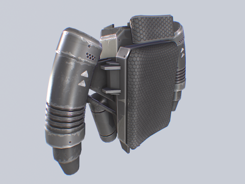 Scifi Jetpack 3D Model