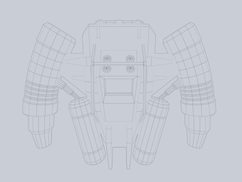 Scifi Jetpack 3D Model