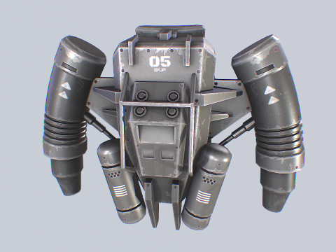 Scifi Jetpack 3D Model