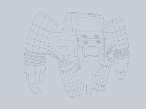 Scifi Jetpack 3D Model