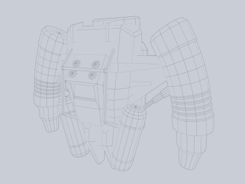 Scifi Jetpack 3D Model