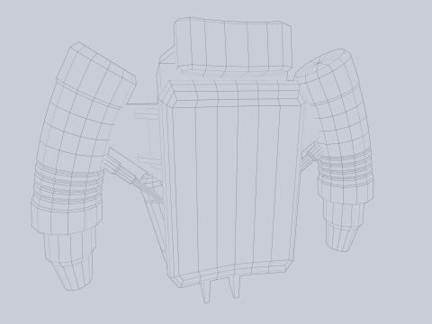 Scifi Jetpack 3D Model