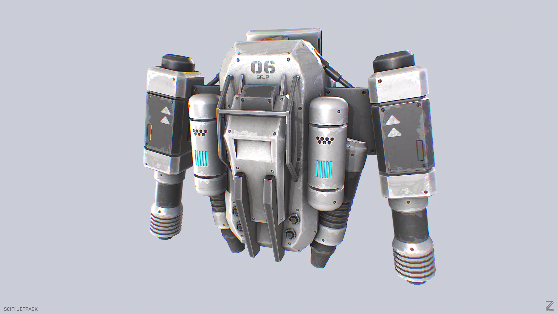 Scifi Jetpack Modello 3D .c4d .max .obj .3ds .fbx .stl .blend 