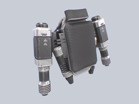 Scifi Jetpack 3D-Modell