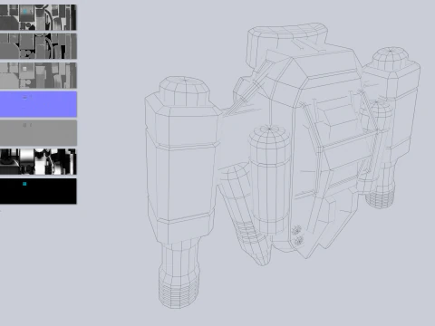 Scifi Jetpack Modello 3D