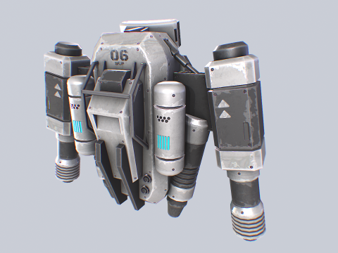 Scifi Jetpack 3D-Modell