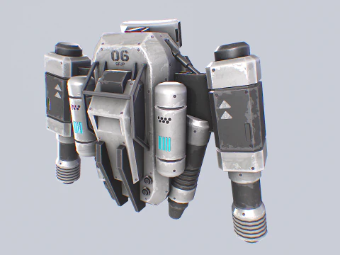 Scifi Jetpack Modello 3D