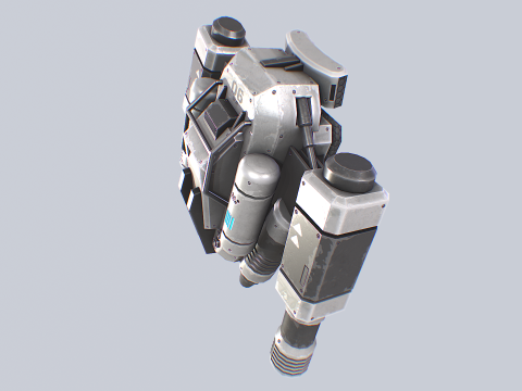 Scifi Jetpack 3D-Modell