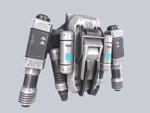 Scifi Jetpack 3D-Modell