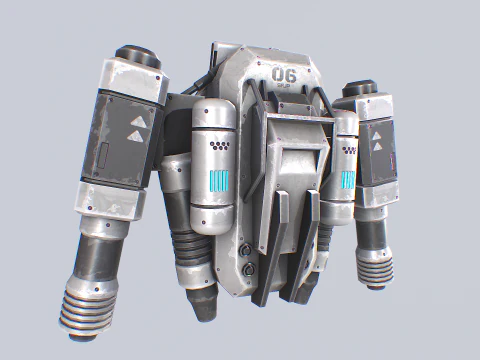 Scifi Jetpack Modello 3D