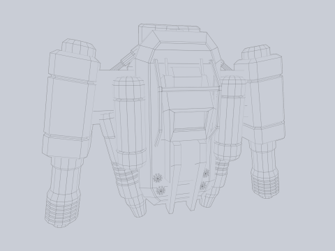 Scifi Jetpack 3D-Modell