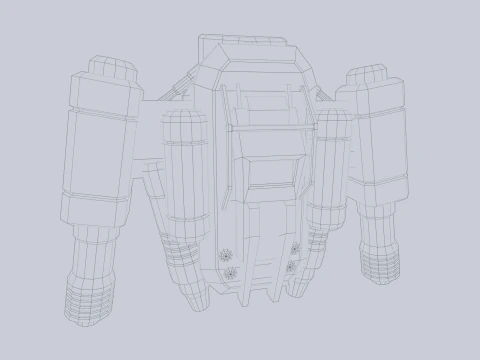 Scifi Jetpack Modello 3D