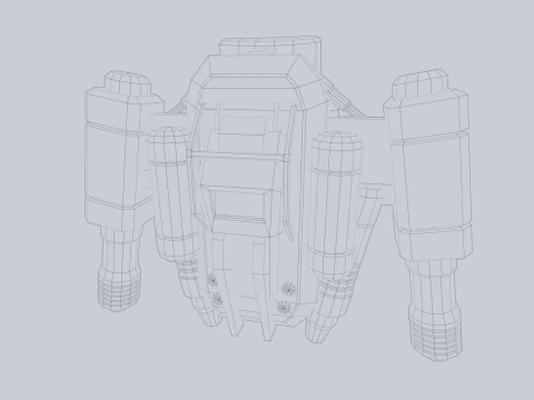 Scifi Jetpack Modello 3D