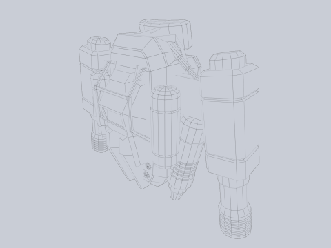 Scifi Jetpack 3D-Modell