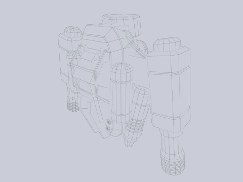 Scifi Jetpack Modello 3D