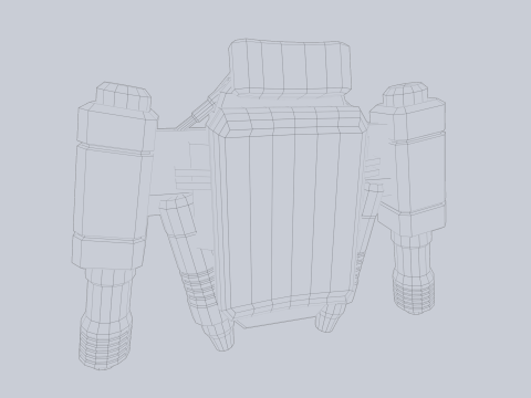 Scifi Jetpack 3D-Modell