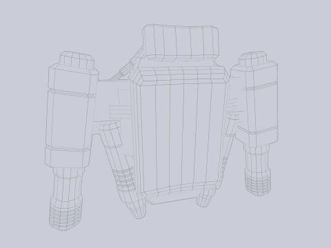 Scifi Jetpack Modello 3D