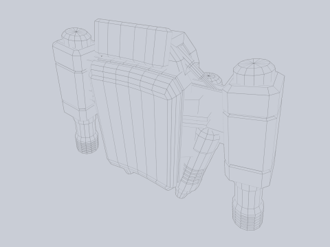 Scifi Jetpack 3D-Modell