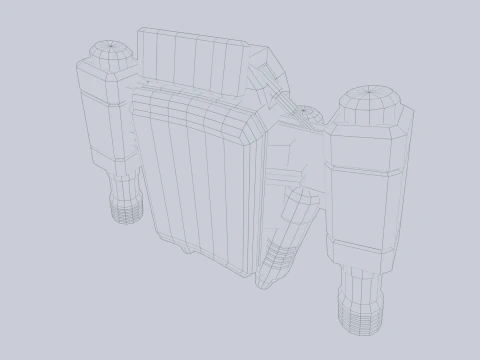 Scifi Jetpack Modello 3D