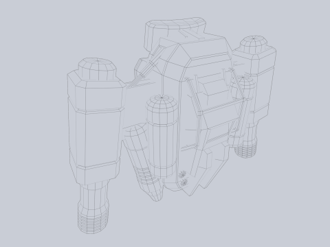 Scifi Jetpack 3D-Modell