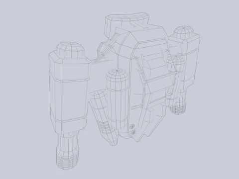 Scifi Jetpack Modello 3D