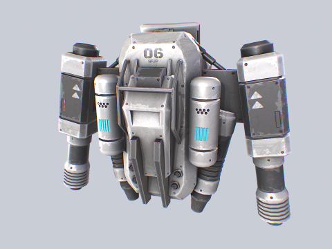 Scifi Jetpack collection Modelo 3D